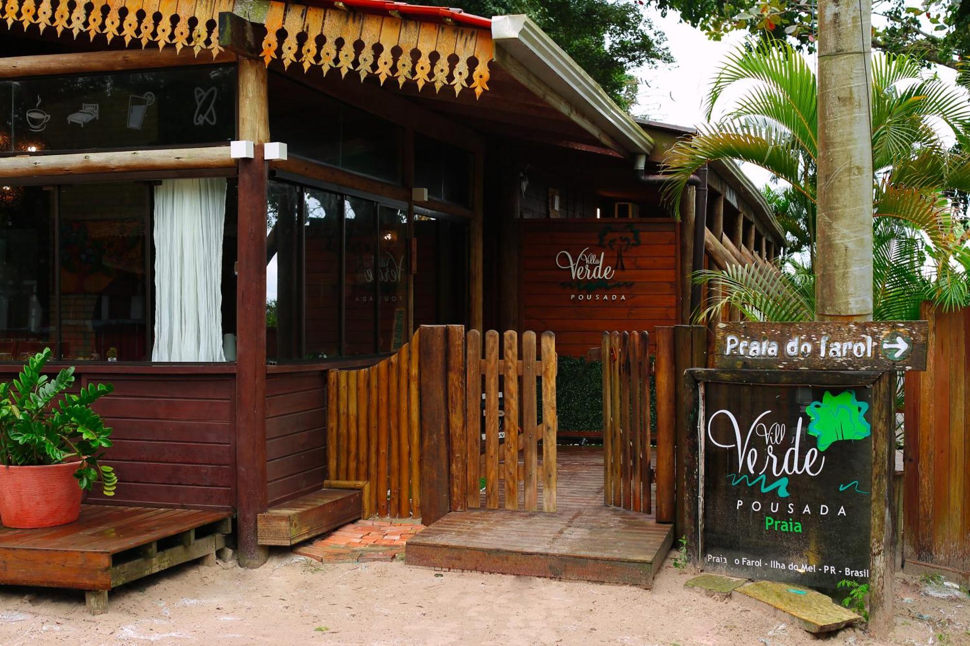 Pousada Villa Verde - Frente Para A Praia Do Farol إيلها دو ميل المظهر الخارجي الصورة